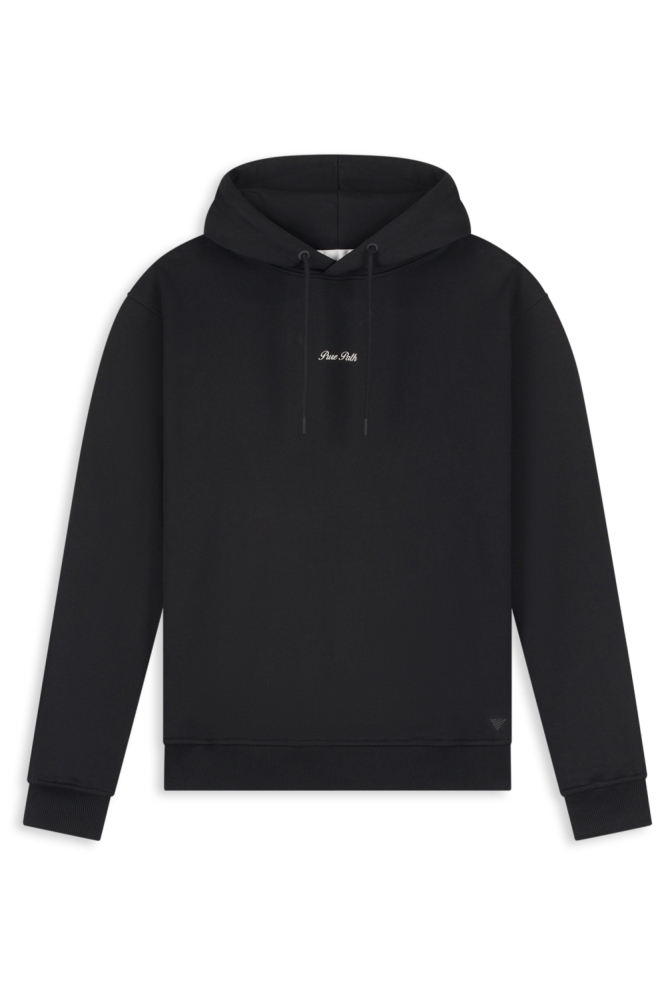 Pure Path zwarte heren sweater | Vooraanzicht