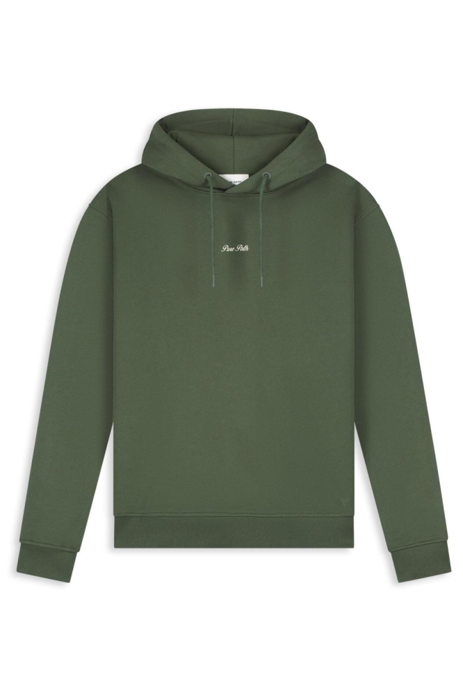 Pure Path groene heren sweater | Vooraanzicht