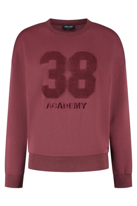 Lady Day bordeaux dames sweater | Vooraanzicht