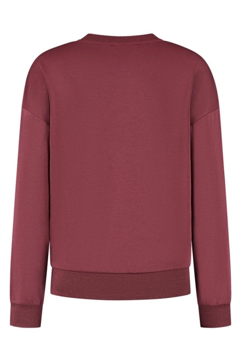 Lady Day bordeaux dames sweater | Achteraanzicht