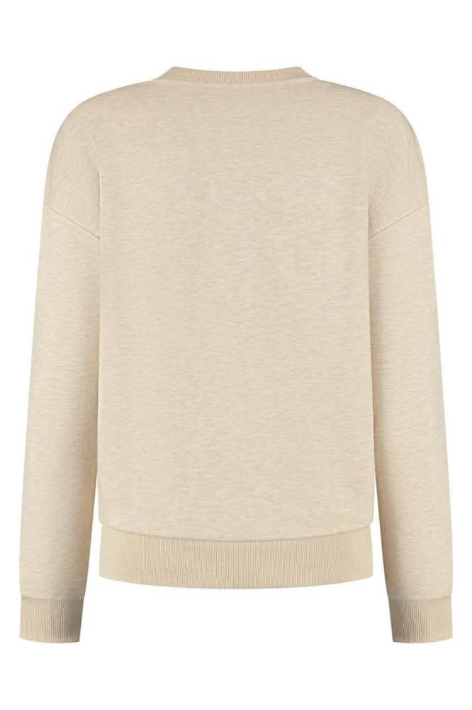 Lady Day beige dames sweater | Achteraanzicht