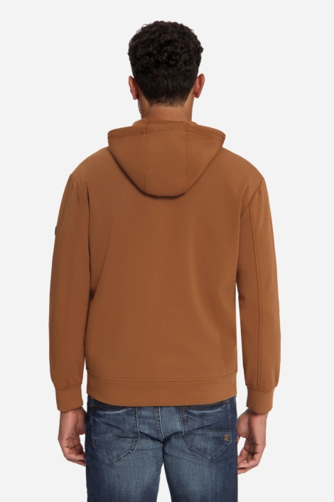 NO-EXCESS camel heren vest | Model achteraanzicht