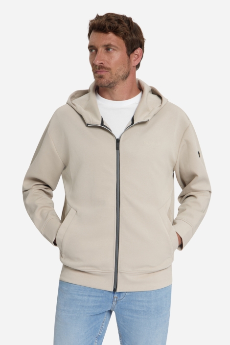 NO-EXCESS beige heren vest | Model vooraanzicht