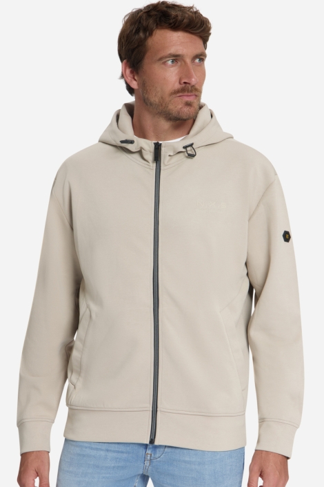 NO-EXCESS beige heren vest | Model vooraanzicht