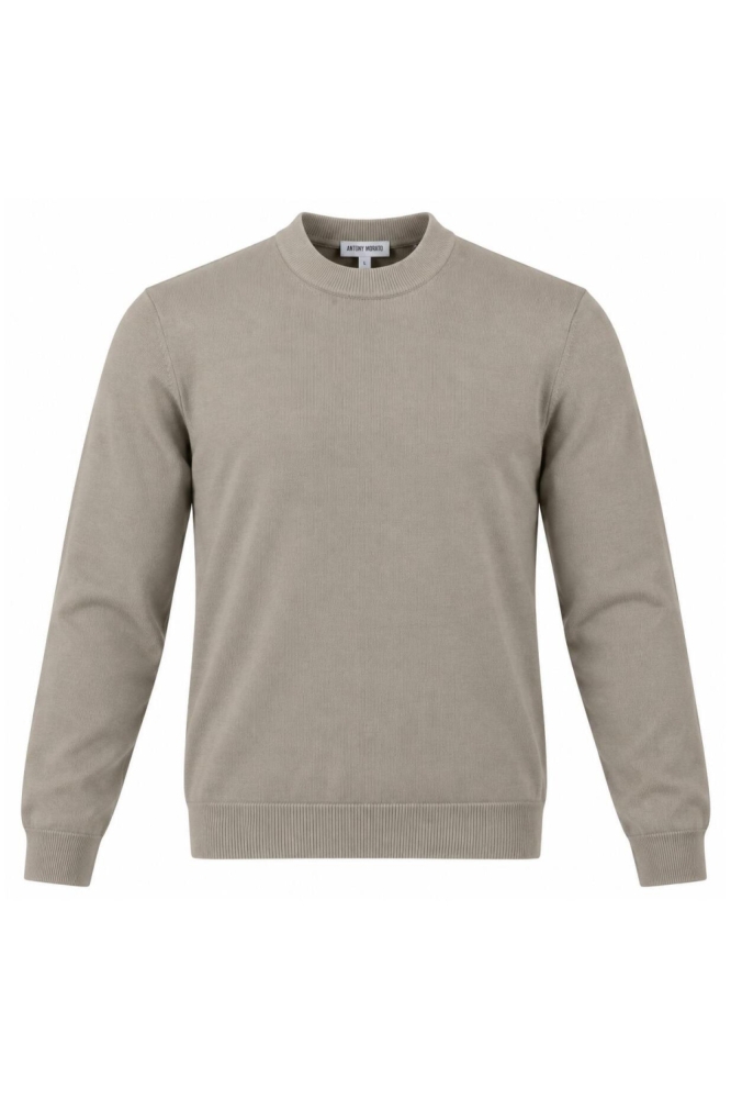 Antony Morato beige heren trui | Vooraanzicht