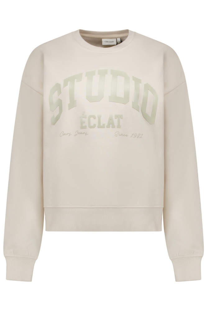 Cars beige dames sweater | Vooraanzicht