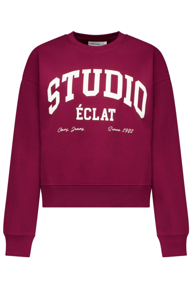 Cars bordeaux dames sweater | Vooraanzicht