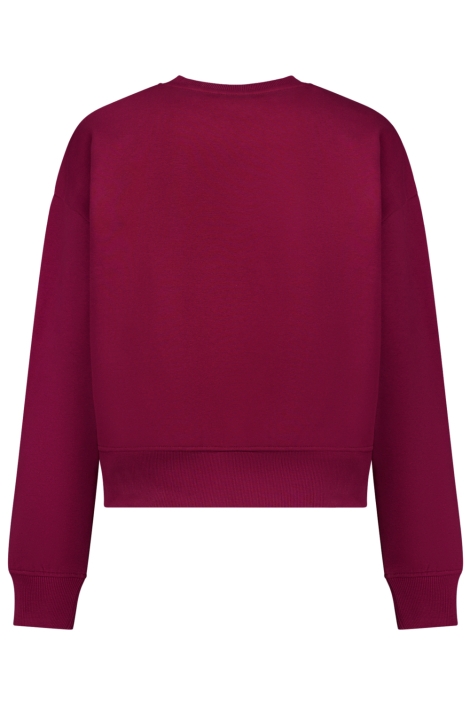 Cars bordeaux dames sweater | Achteraanzicht