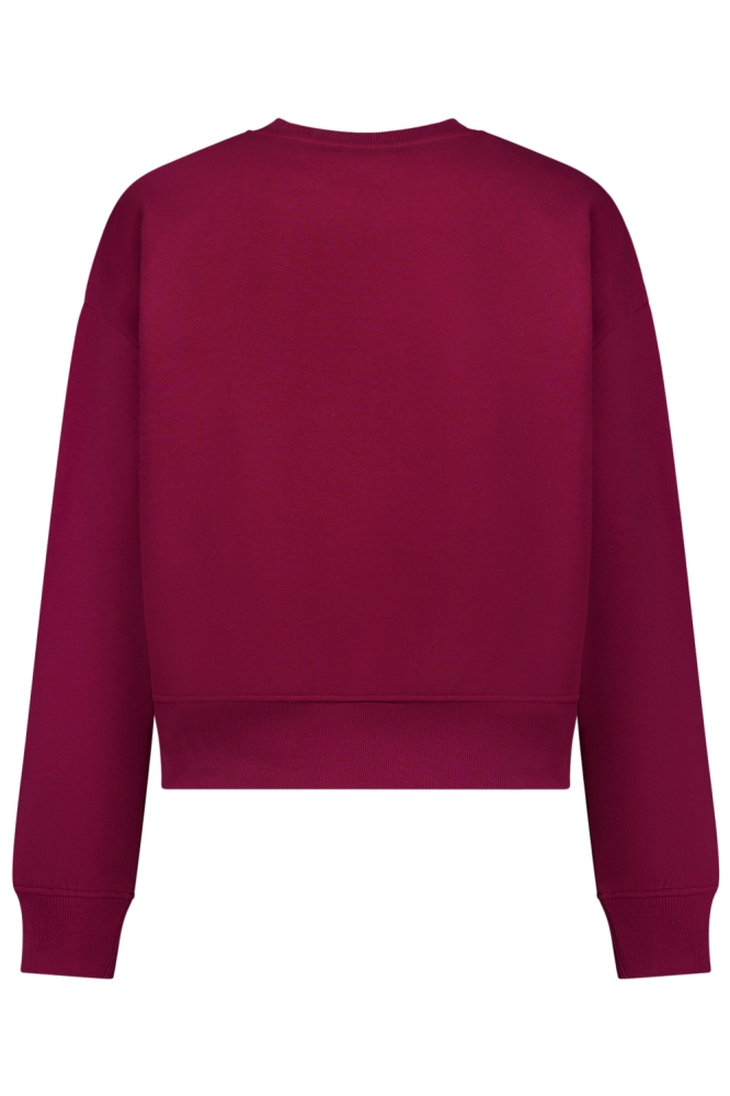 Cars bordeaux dames sweater | Achteraanzicht