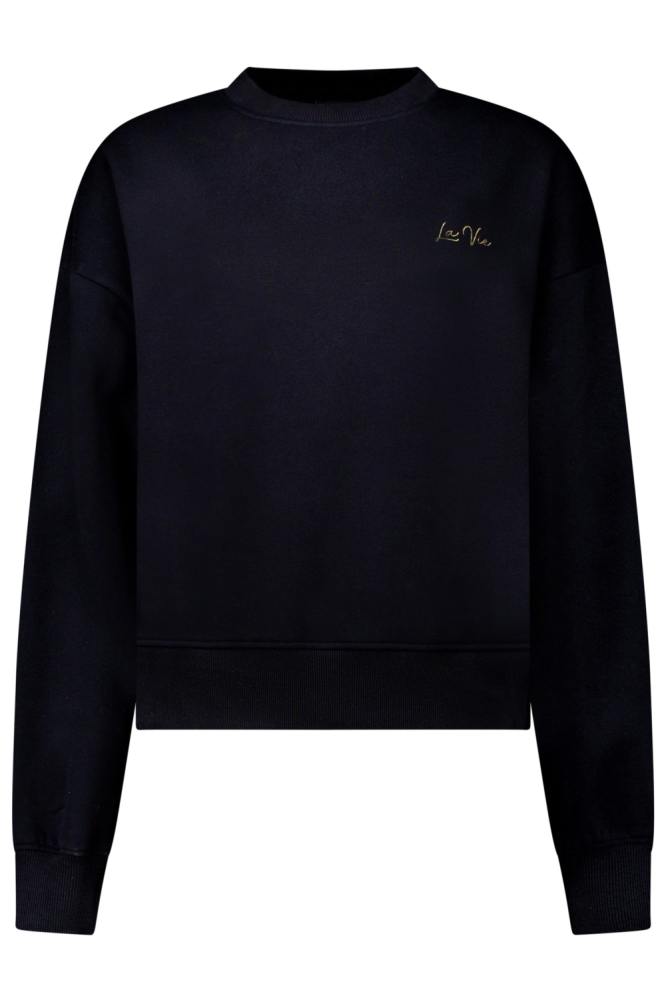 Cars zwarte dames sweater | Vooraanzicht