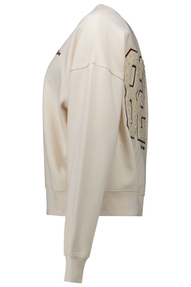 Cars beige dames sweater | Zijaanzicht