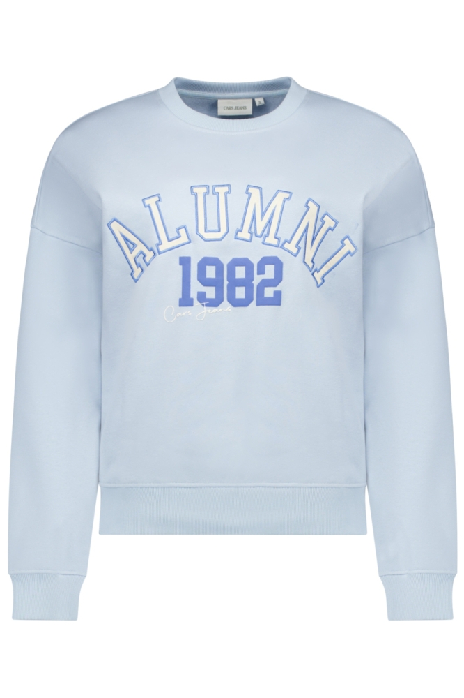 Cars blauwe dames sweater | Vooraanzicht