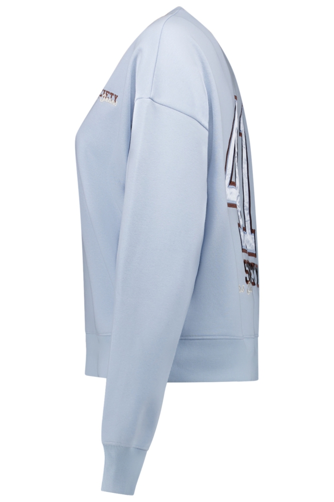 Cars blauwe dames sweater | Zijaanzicht