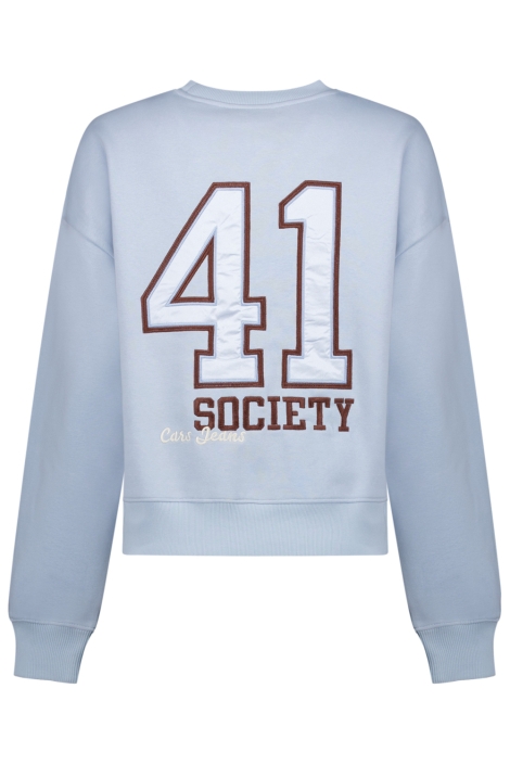 Cars blauwe dames sweater | Achteraanzicht