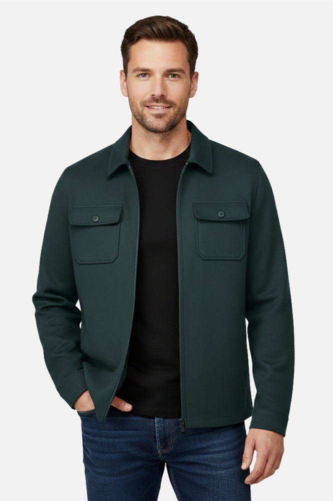 Cars groene heren vest | Model vooraanzicht