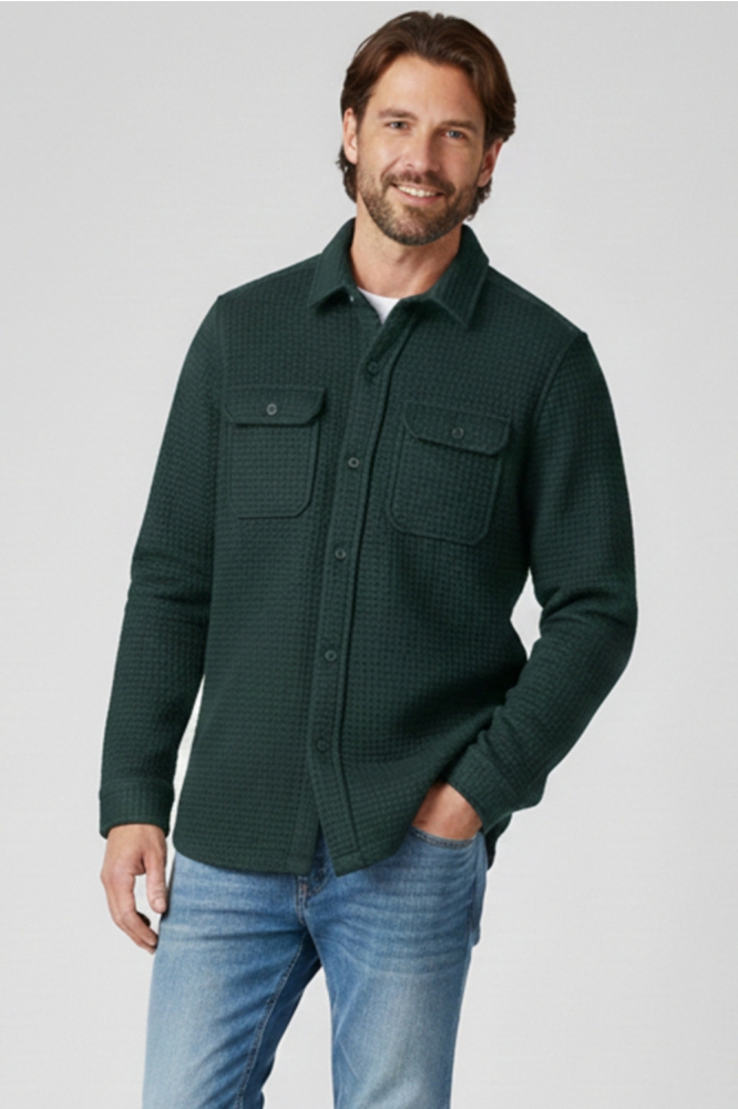 Cars groene heren vest | Model vooraanzicht