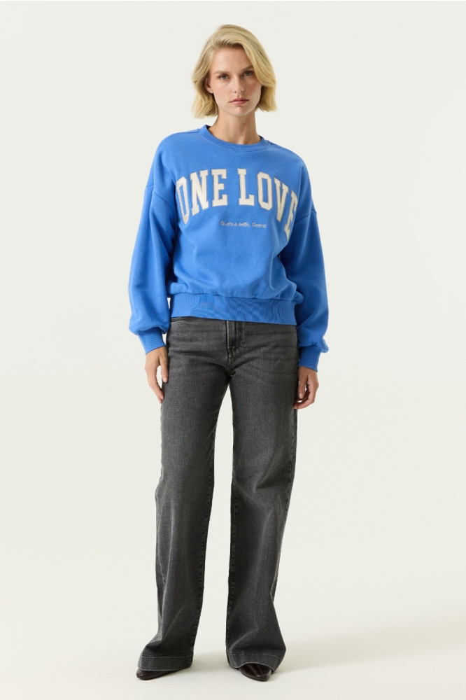 Garcia blauwe dames sweater | Model