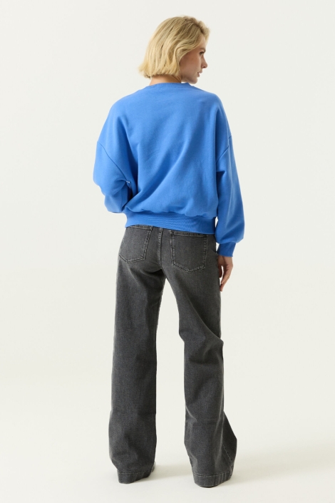 Garcia blauwe dames sweater | Model