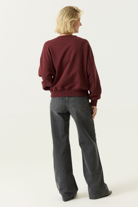 Garcia bordeaux dames sweater | Model
