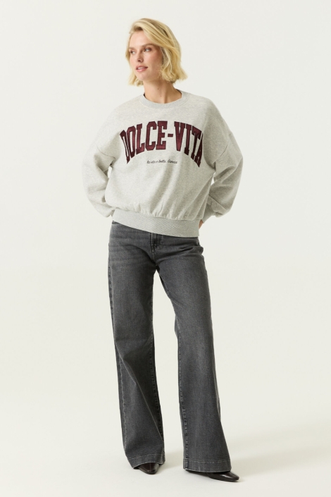 Garcia grijze dames sweater | Model