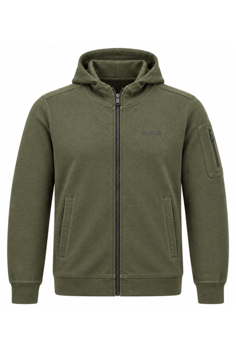 NO-EXCESS groene heren vest | Vooraanzicht