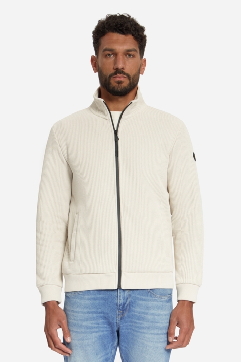 NO-EXCESS beige heren vest | Model vooraanzicht