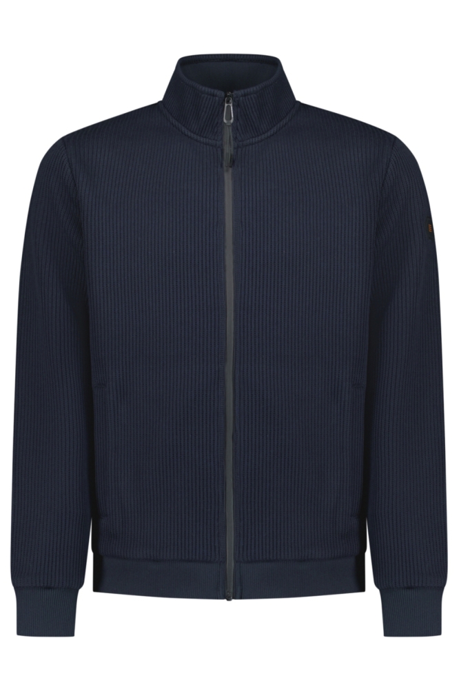 NO-EXCESS blauwe heren vest | Vooraanzicht