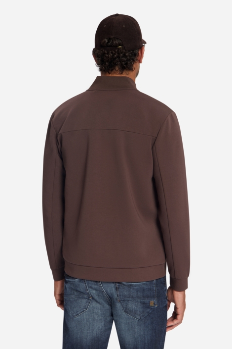 NO-EXCESS bruine heren vest | Model achteraanzicht