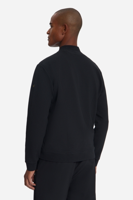 NO-EXCESS zwarte heren vest | Model achteraanzicht