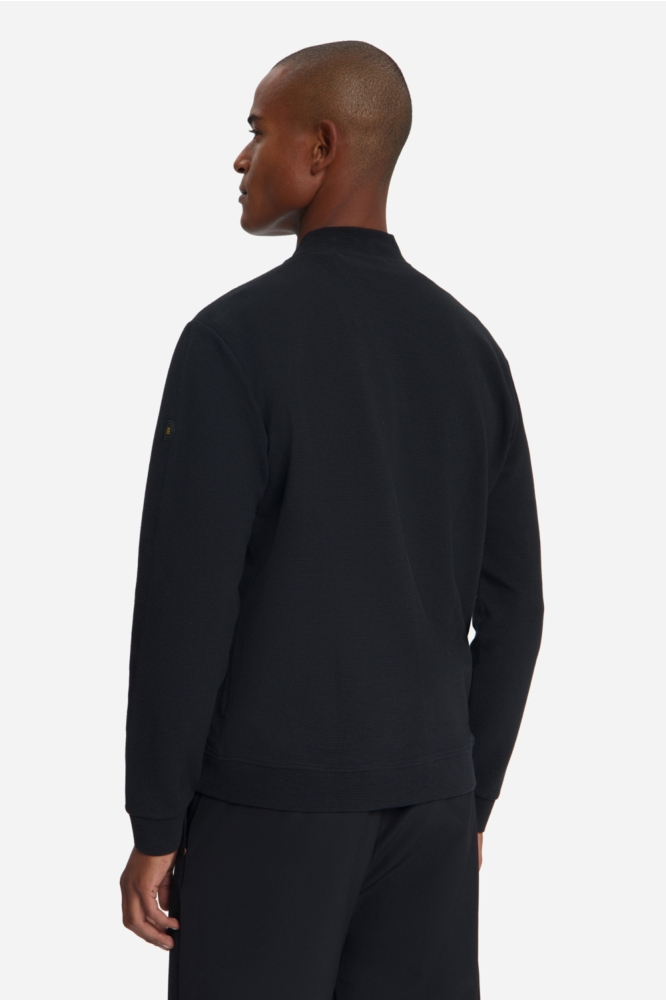 NO-EXCESS zwarte heren vest | Model achteraanzicht