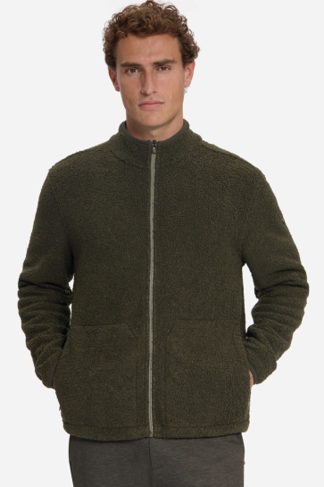 NO-EXCESS Vest TEDDY SWEATER MET RITS 33100907 152 MOSS