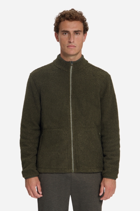 NO-EXCESS groene heren vest | Model vooraanzicht