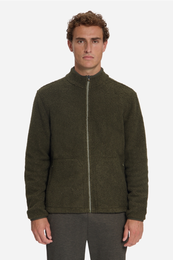 NO-EXCESS groene heren vest | Model vooraanzicht