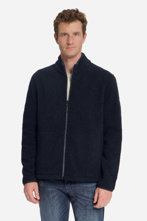 NO-EXCESS blauwe heren vest | Model vooraanzicht