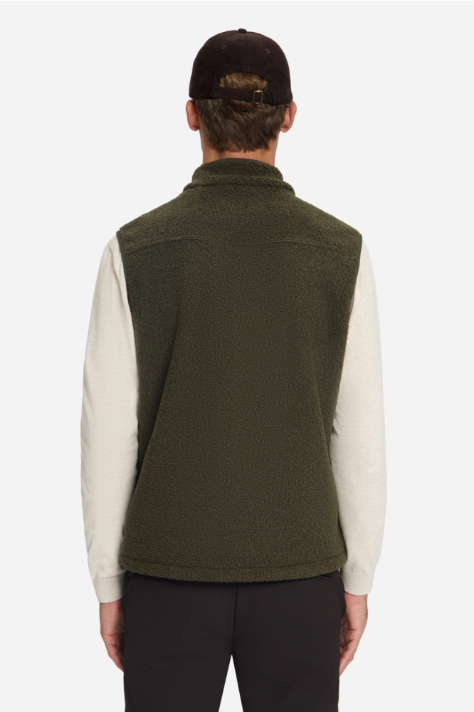NO-EXCESS groene heren jas | Model achteraanzicht