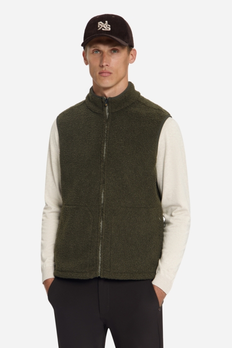 NO-EXCESS groene heren jas | Model vooraanzicht