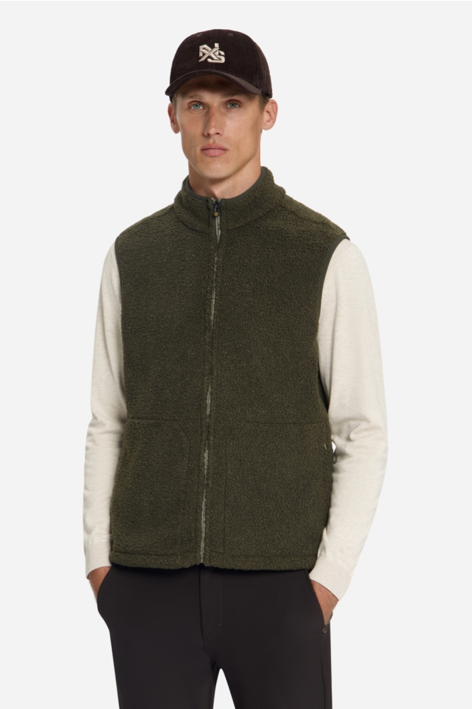 NO-EXCESS groene heren jas | Model vooraanzicht