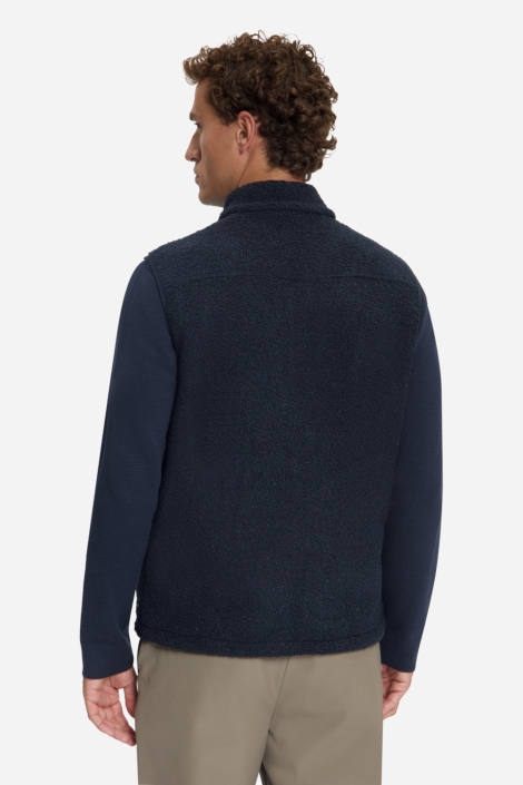 NO-EXCESS blauwe heren jas | Model achteraanzicht