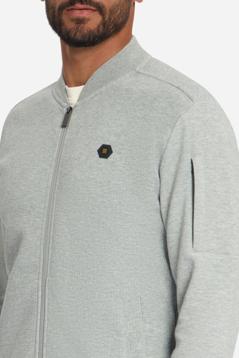 NO-EXCESS grijze heren vest | Close up
