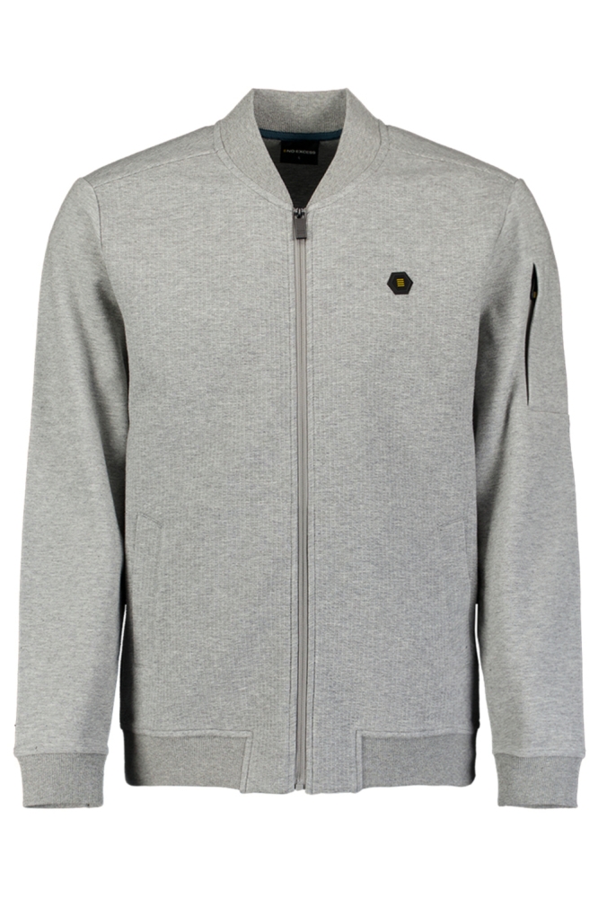 NO-EXCESS grijze heren vest | Vooraanzicht