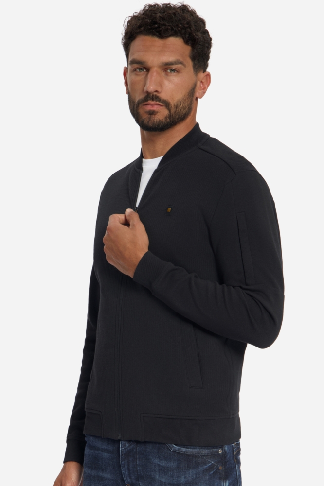 NO-EXCESS zwarte heren vest | Model zijaanzicht