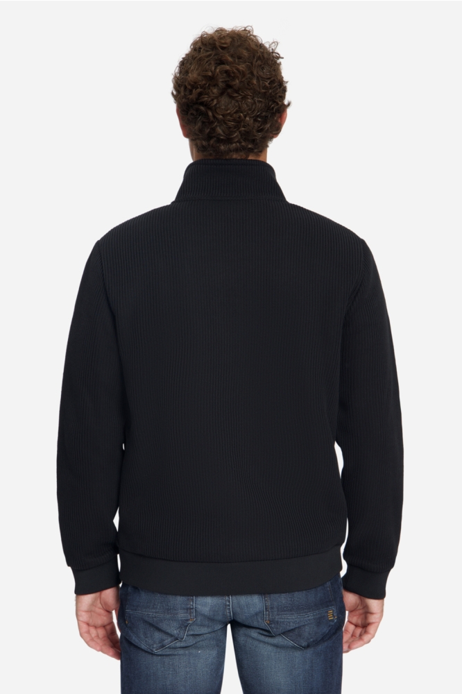 NO-EXCESS zwarte heren vest | Model achteraanzicht