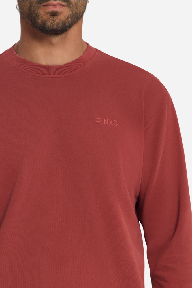 NO-EXCESS rode heren sweater | Close up