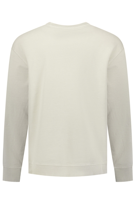 NO-EXCESS ecru heren sweater | Achteraanzicht