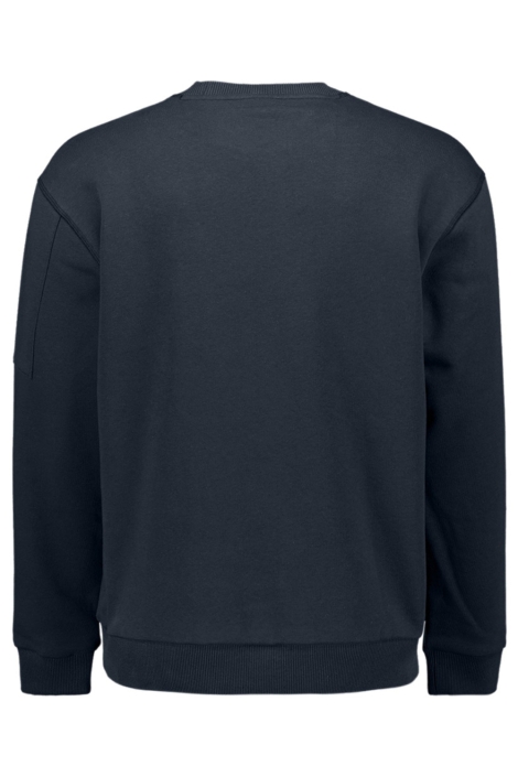 NO-EXCESS blauwe heren sweater | Achteraanzicht