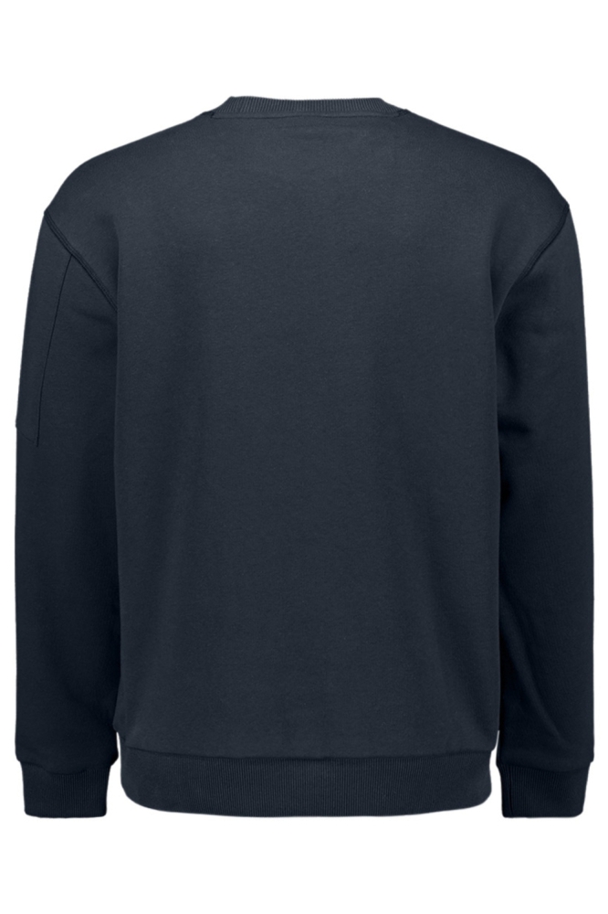 NO-EXCESS blauwe heren sweater | Achteraanzicht