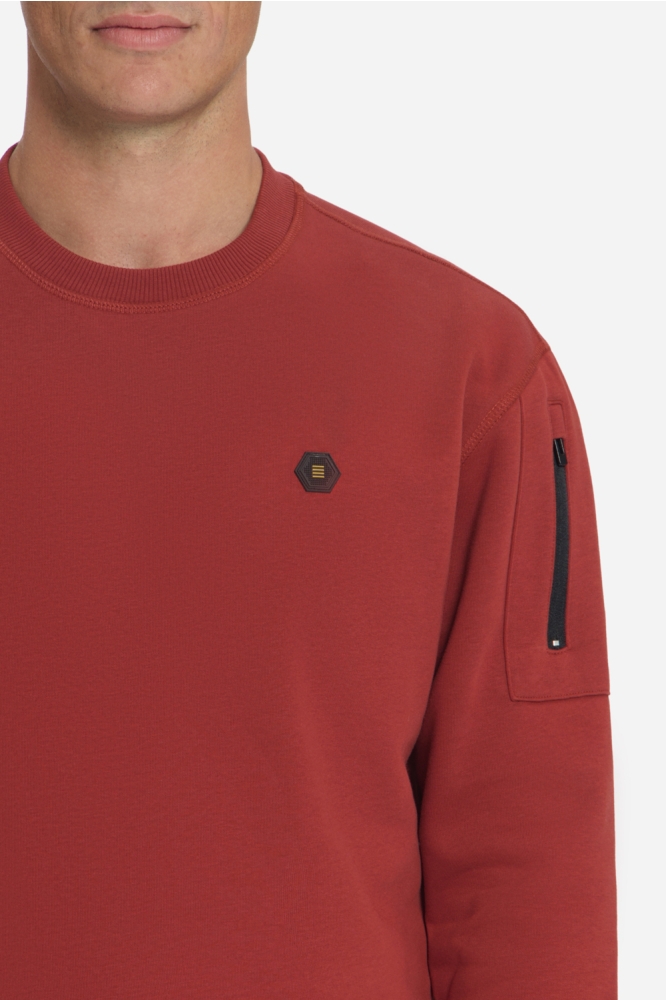 NO-EXCESS rode heren sweater | Close up