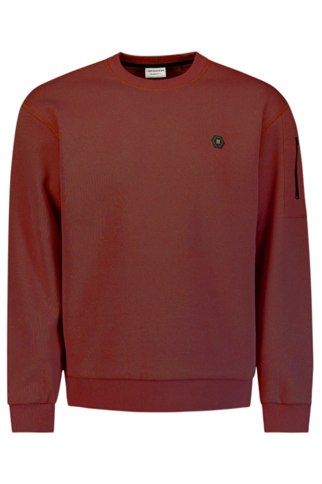 NO-EXCESS rode heren sweater | Vooraanzicht