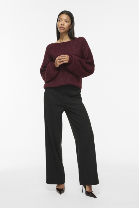 Vila bordeaux dames trui | Model