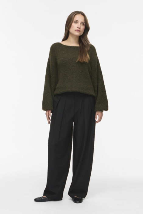 Vila groene dames trui | Model